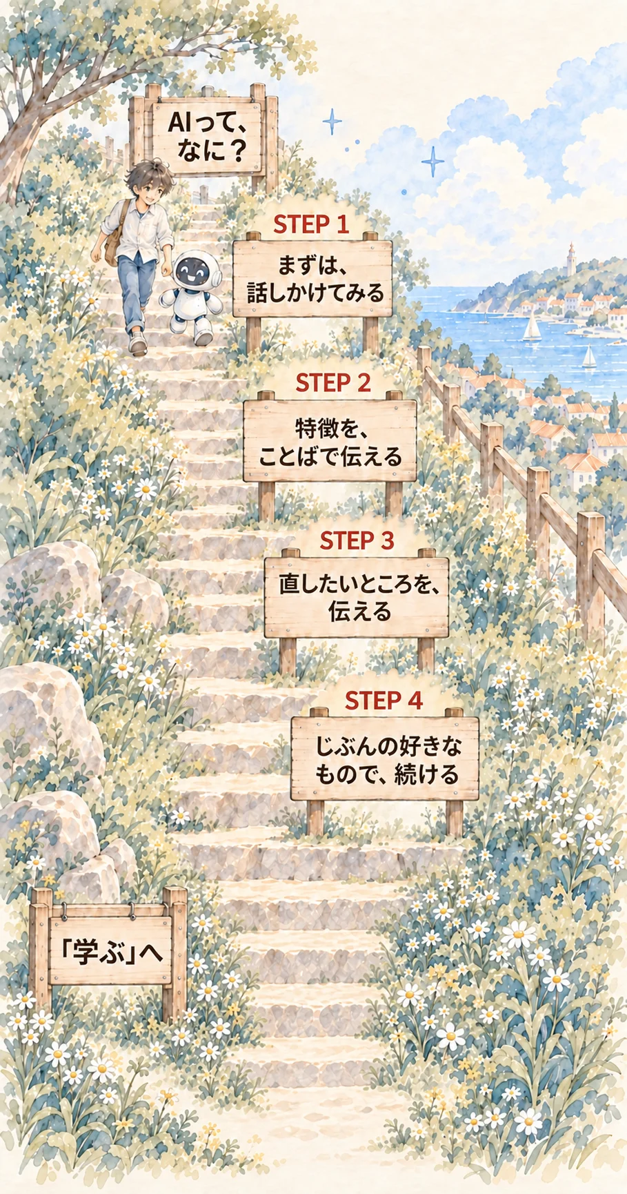 「始める」の全体地図